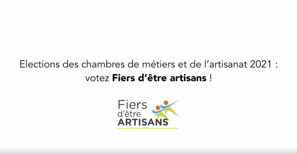Votez : fiers d'être artisants !